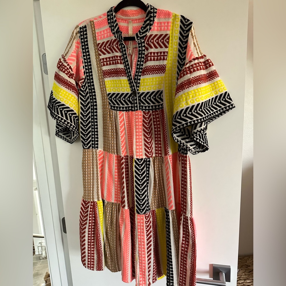 Embroidered Tunic Greek Style Dress